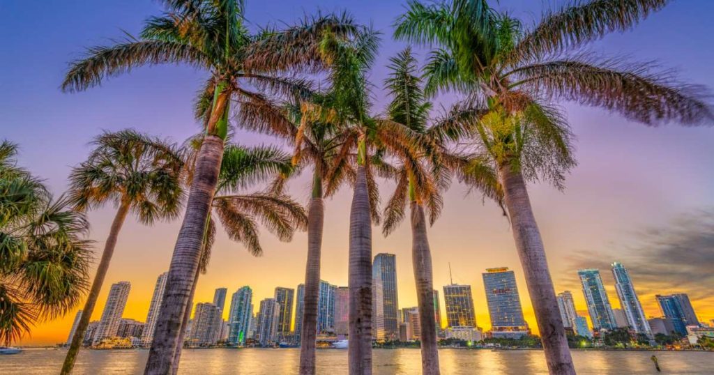 Cruising from Miami