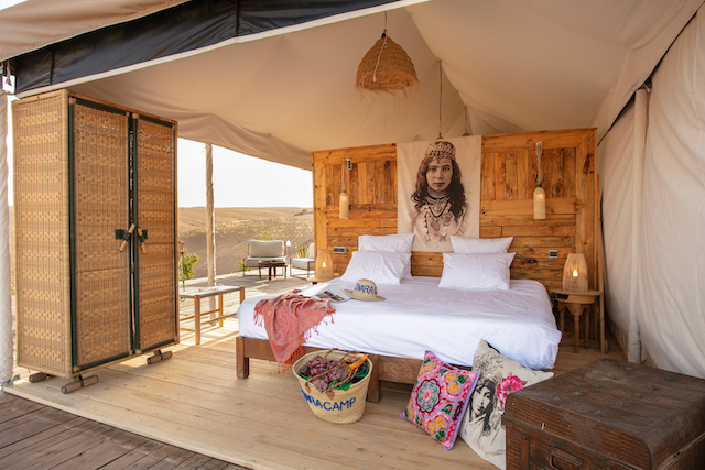 Morocco adventure travel tent at Inara Camp