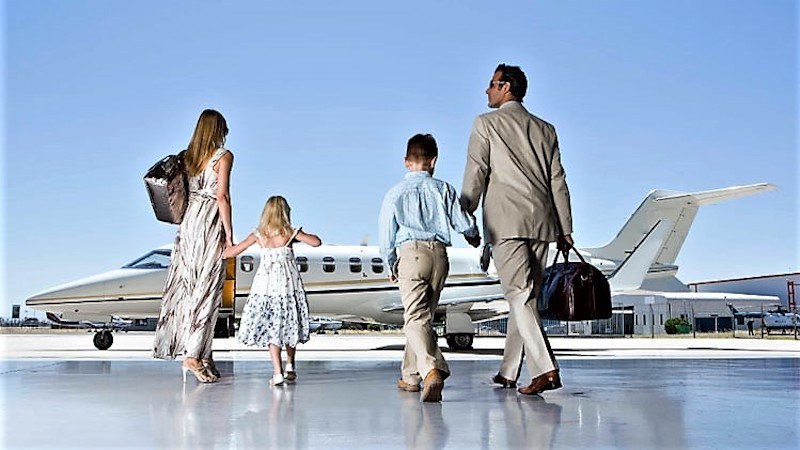 Luxury travel private aviation