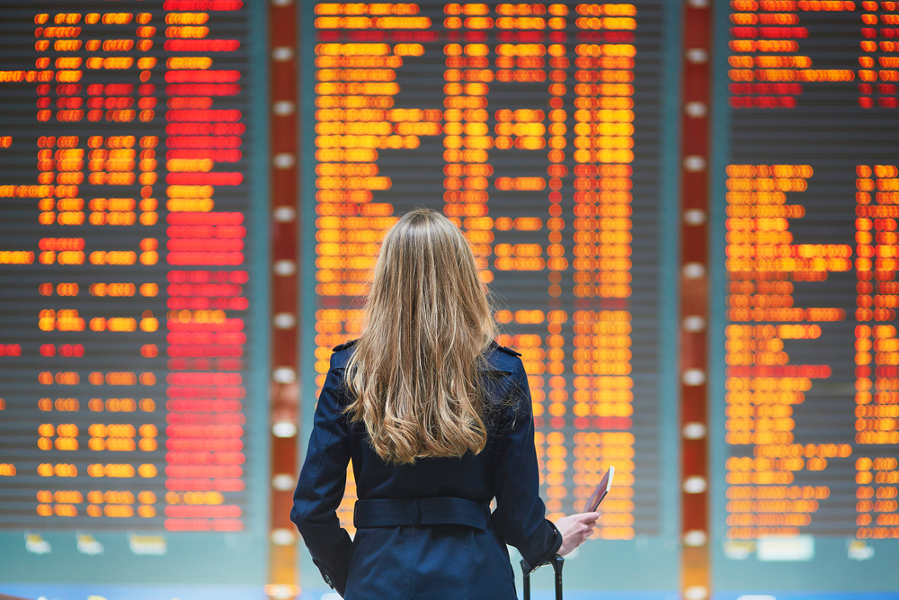Canceled Flights airport board