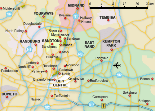 Johannesburg map