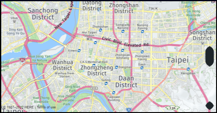 Map of Taipei