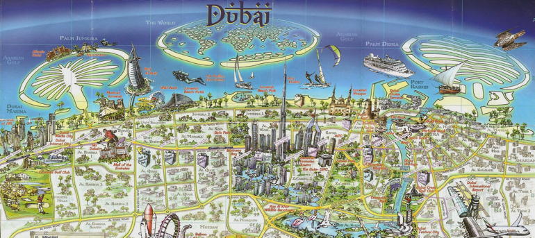 Map of Dubai