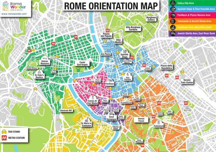 Map of Rome