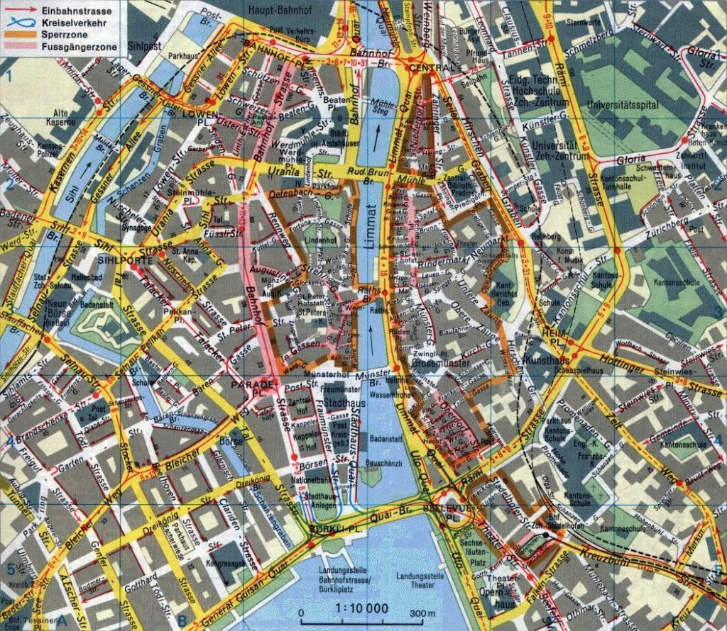 Map of Zurich