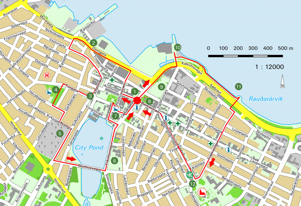 Map of Reykjavík