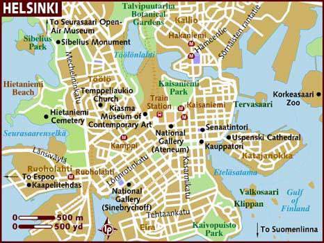 Map of Helsinki