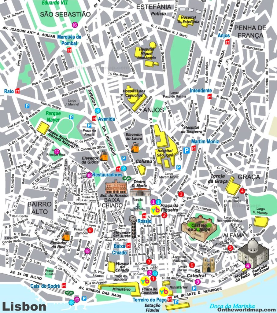 Map of Lisbon