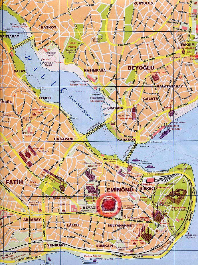 Map of Istanbul