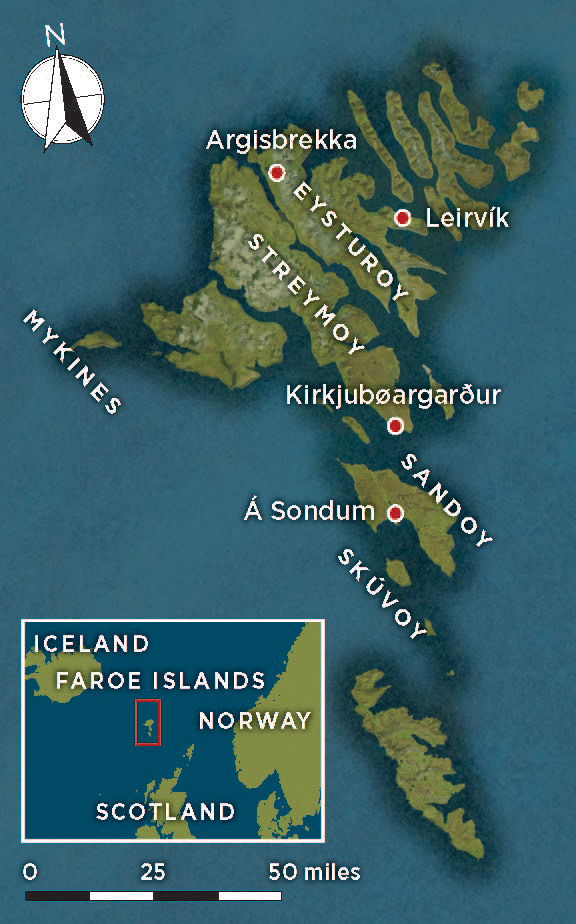 visiting the Faroe Islands Map
