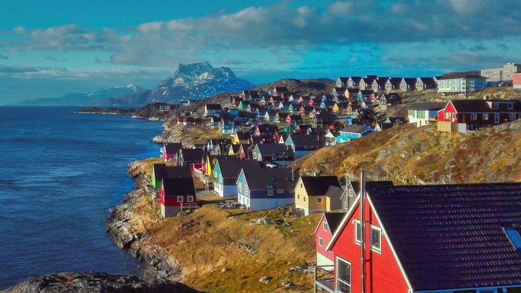 Nuuk in Greenland, capital and biggest town